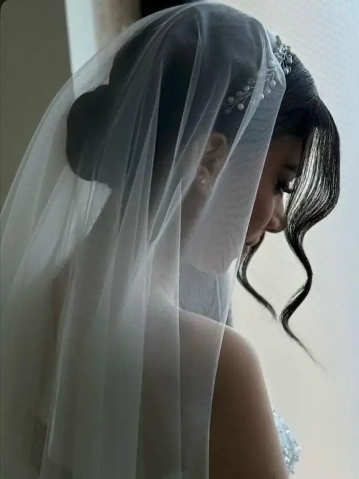Coiffure de mariée sous le voile